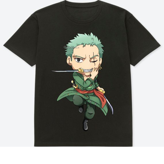 Áp phông onepiece nhân vật zoro chibi siêu ngầu kèm quà tặng