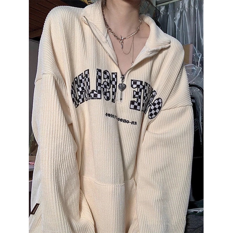 Áo sweater có cổ khoá chất len tăm hot 2022