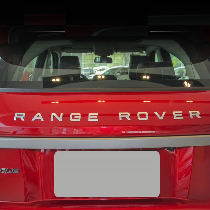 Decal tem chữ inox Ranger Rover dán đầu hoặc đuôi xe hơi, ô tô