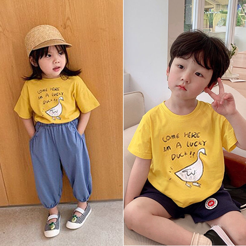 Áo Thun Tay Ngắn In Họa Tiết Hoạt Hình Dễ Thương Dành Cho Bé Gái