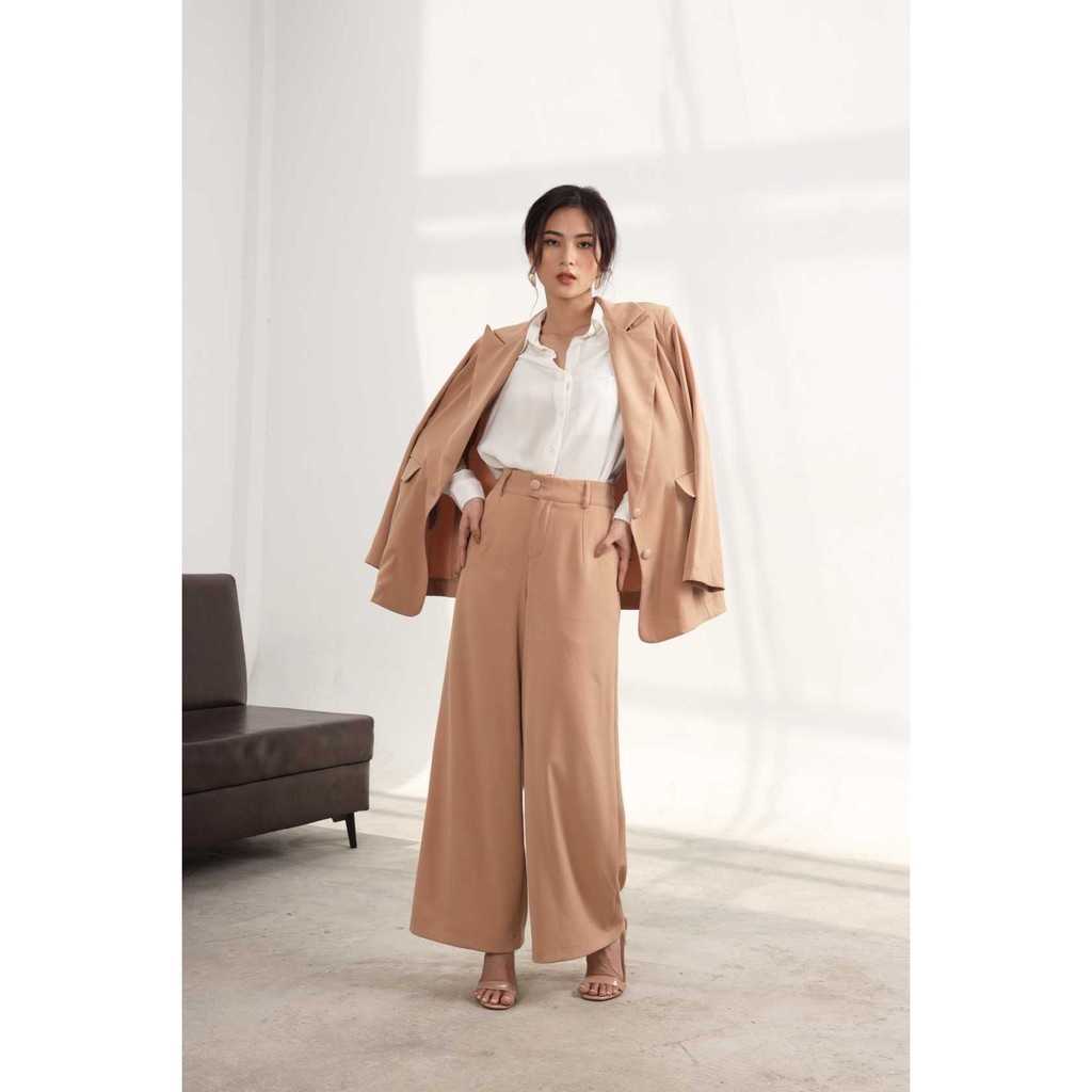 Áo blazer tay dài, áo vest công sở - 3 màu Hồng/Sand/Nude | BigBuy360 - bigbuy360.vn