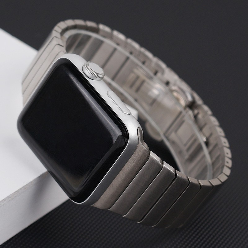 Dây đồng hồ Apple Watch sang trọng cho nam giới hợp kim thép không gỉ series 6/5/4/3/2/1 38mm/ 40mm / 42mm/ 44mm