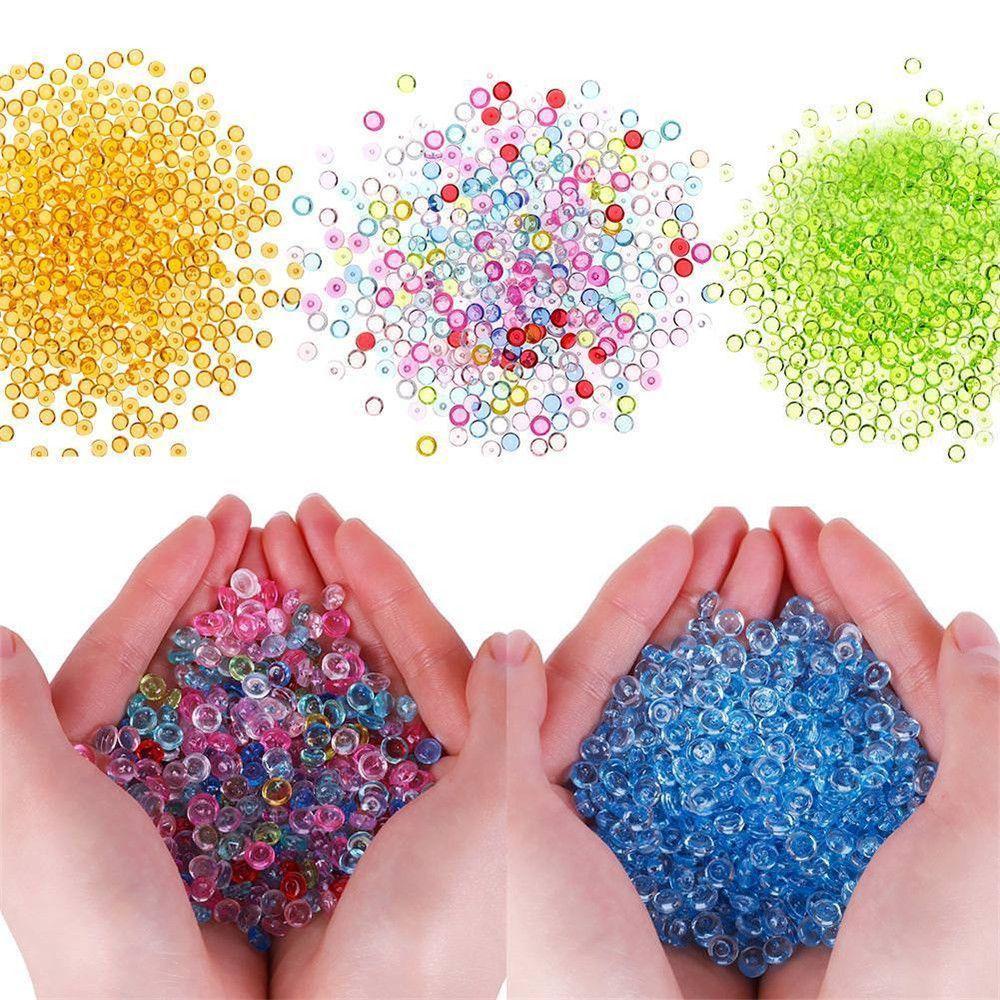 FAY Bộ 500 Hạt Nhựa Trong Suốt Cắm Hoa Trang Trí Tiệc Cưới