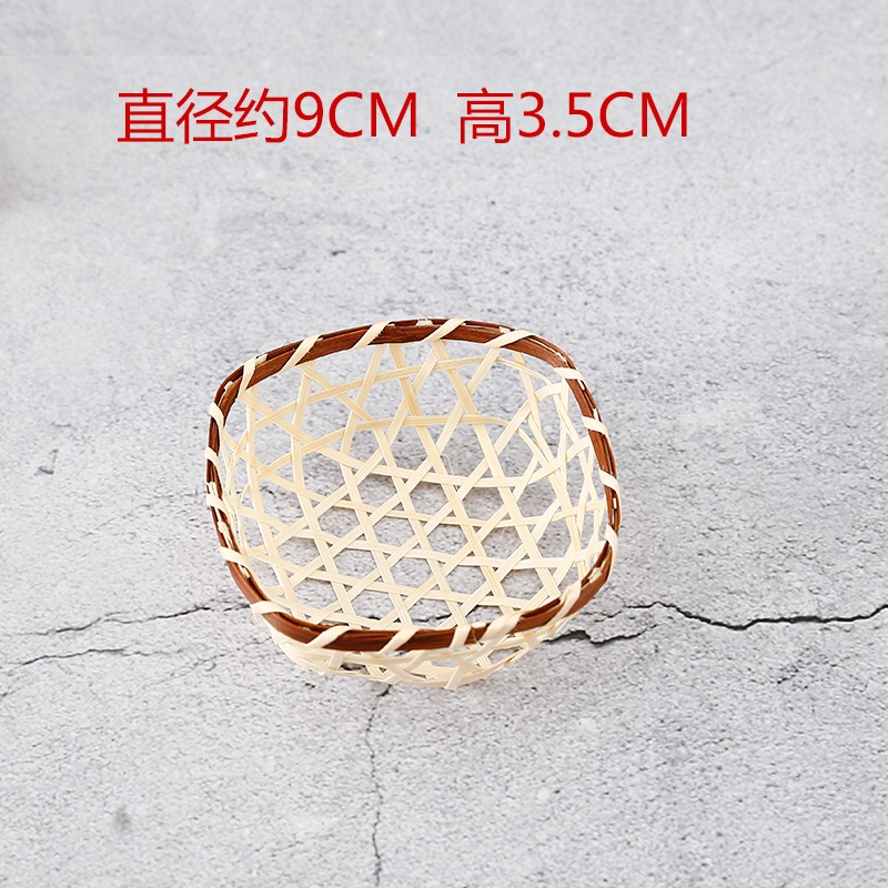 Giỏ Tre mini Đựng Đồ Ăn Vặt Trang Trí Kiểu Nhật Bản