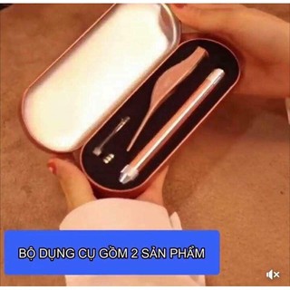 Bộ dụng cụ lấy rái tai kèm kẹp có đèn led 3 in 1 cho bé