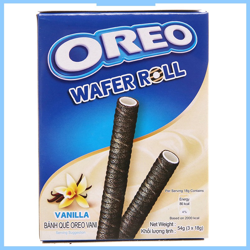 [Mã GRO2405 giảm 10% đơn 250K] Bánh Quế Oreo Vani 54g (Hộp 3 gói)