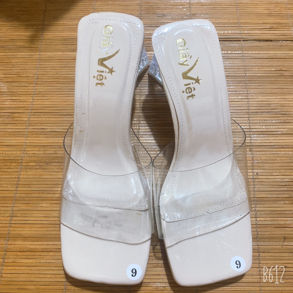 Dép Cao Gót Nữ Quai Trong Gót Tam Giác 5Cm Thời Trang siêu Hót