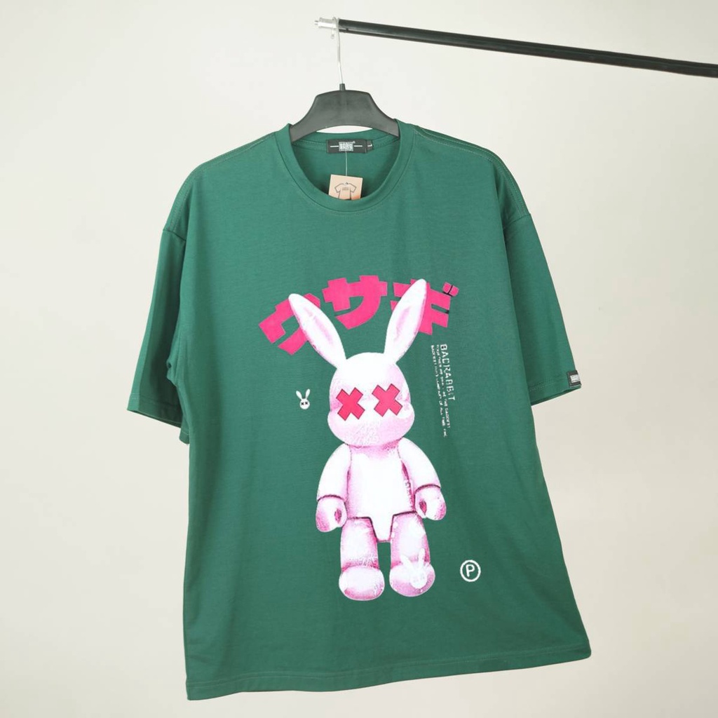 Áo thun Nam Nữ Unisex TN54 Form rộng tay lỡ BADRABBIT street wear style cao cấp chất cotton 100% HALEY siêu thoáng mát