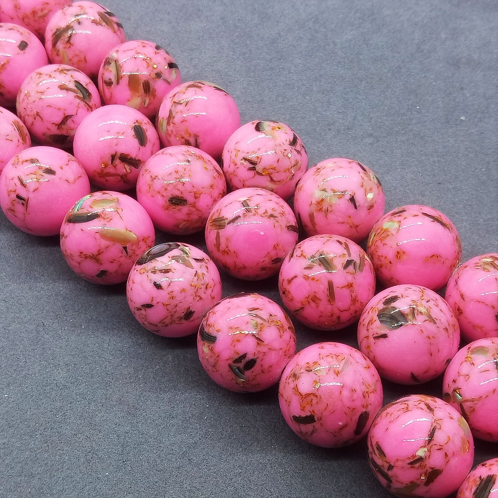 Chuỗi Hạt Đá Tròn Tự Nhiên 4-12mm Màu Ngọc Lam / Vỏ Sò Làm Vòng Tay diy