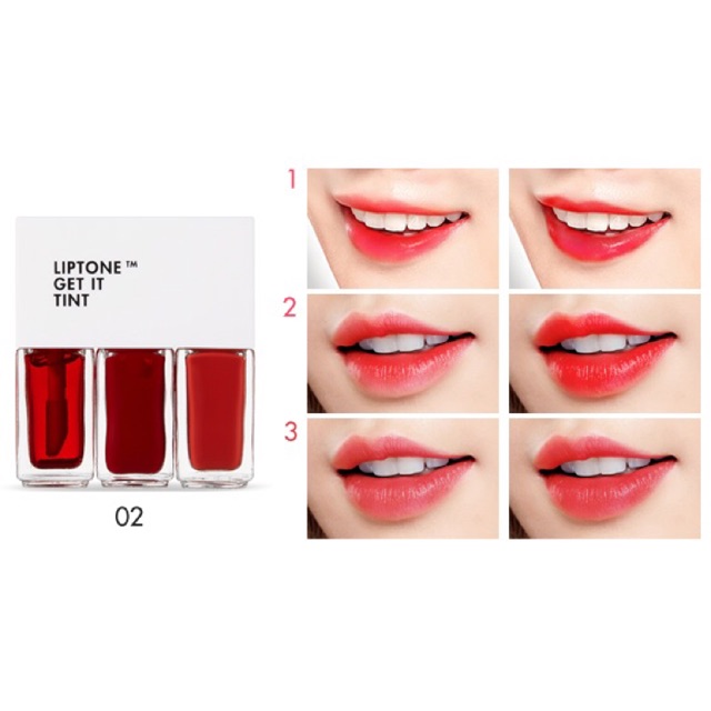 Son tint 3 trong 1 LIP TONE GET IT TINT MINI TRIO 02