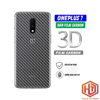 Miếng dán decal carbon mặt sau Oneplus 7 chống trầy mặt lưng, chống bám vân tay