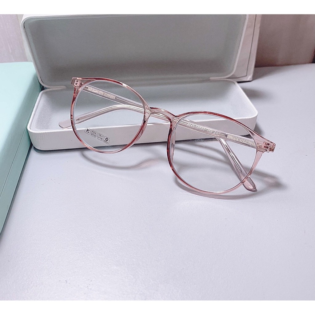 Gọng kính mắt thời trang nữ thanh mảnh cho người cận dáng tròn siêu cute