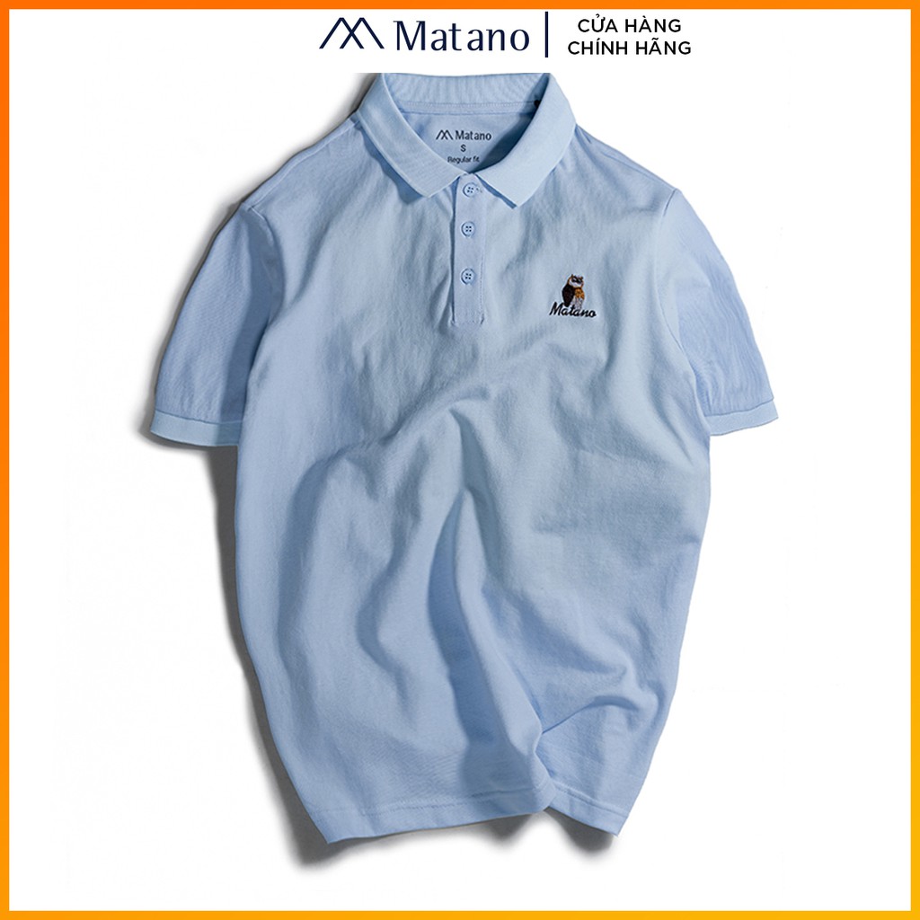 Áo thun polo nam cá sấu MATANO - Áo phông nam có cổ trụ bẻ, vải cotton cao cấp chính hãng, thêu họa tiết chim đẹp 027 | BigBuy360 - bigbuy360.vn