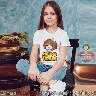 Xả kho - áo thun simmy siêu dễ thương | áo hero team simmy cho bé gái | trẻ em / hình cực đẹp , đủ size