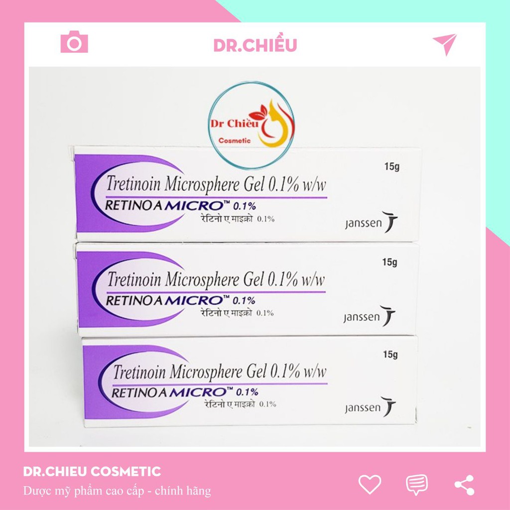 Gel Tretinion microsphere gel 0.01% Tretinoin   chống lão Hóa