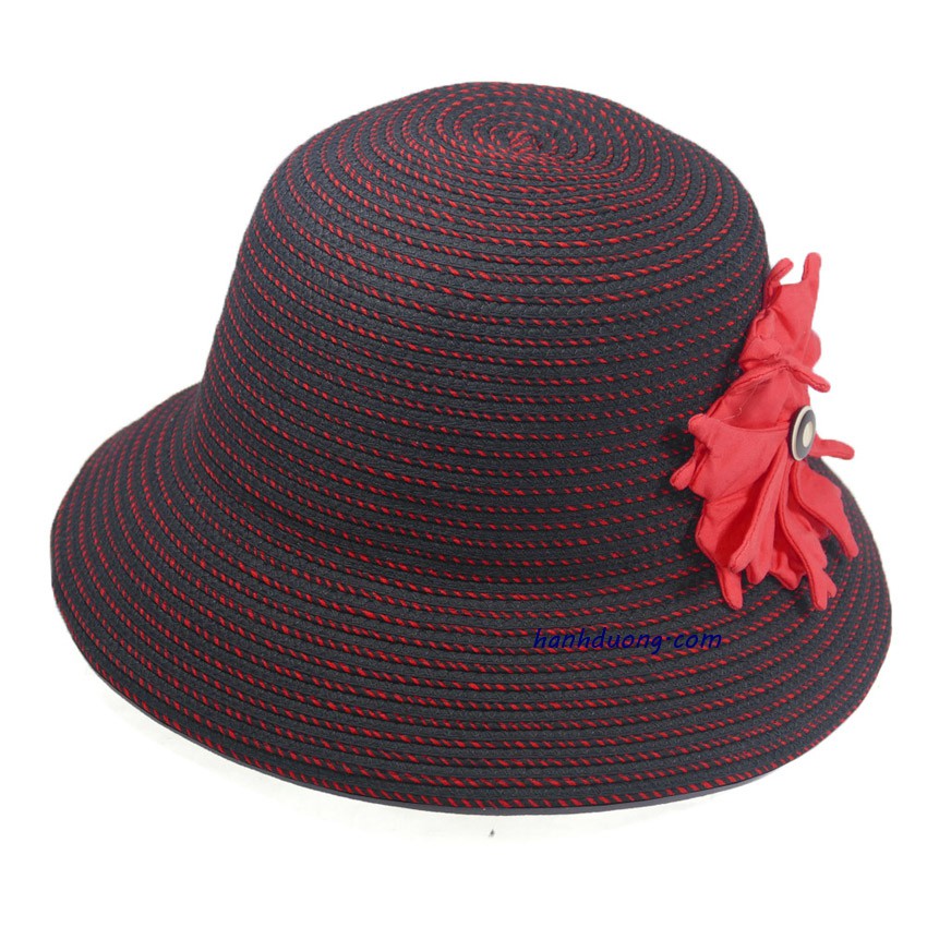 [ FREESHIP ] Mũ vành rộng đi biển có gắn hoa nón vành nhỏ 7cm dạng cúc giúp che nắng cực tốt mẫu mã sang trọng