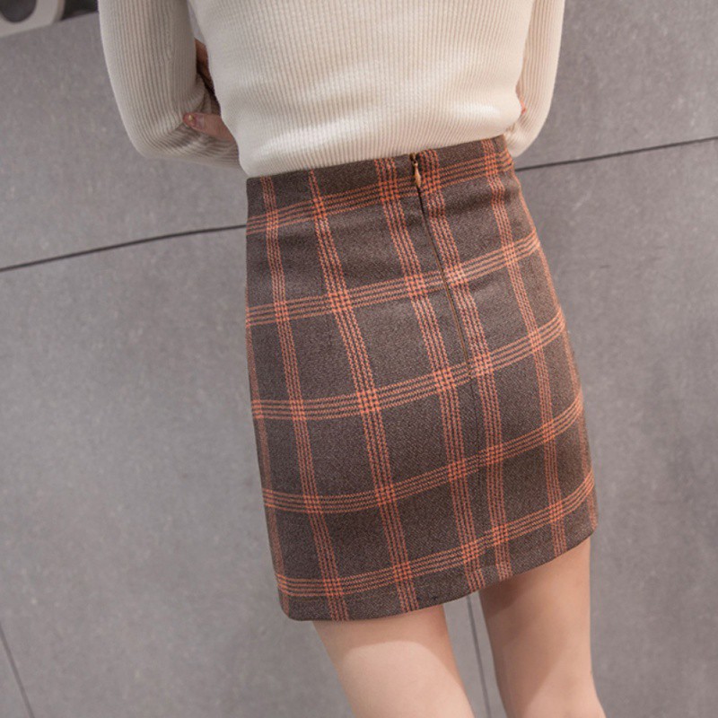 [Baywellfashion]Chân váy ca rô lưng cao cho nữ | BigBuy360 - bigbuy360.vn