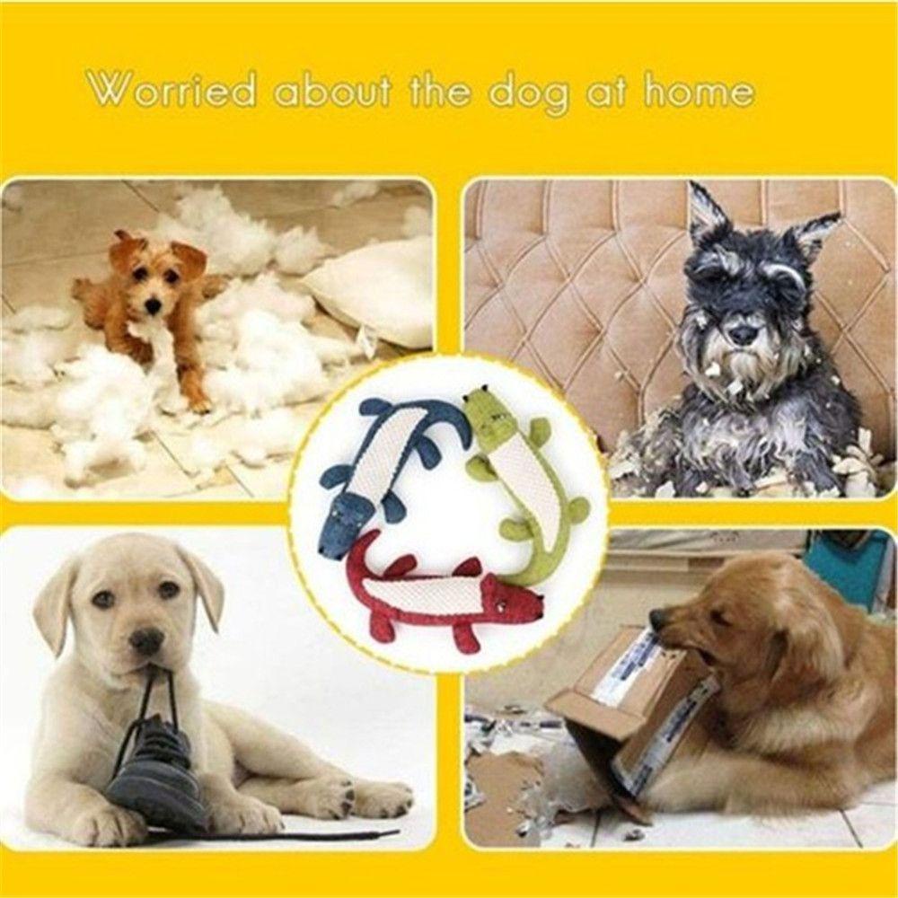 Đồ Chơi Cá Sấu Nhồi Bông Ngộ Nghĩnh Đáng Yêu Cho Thú Cưng