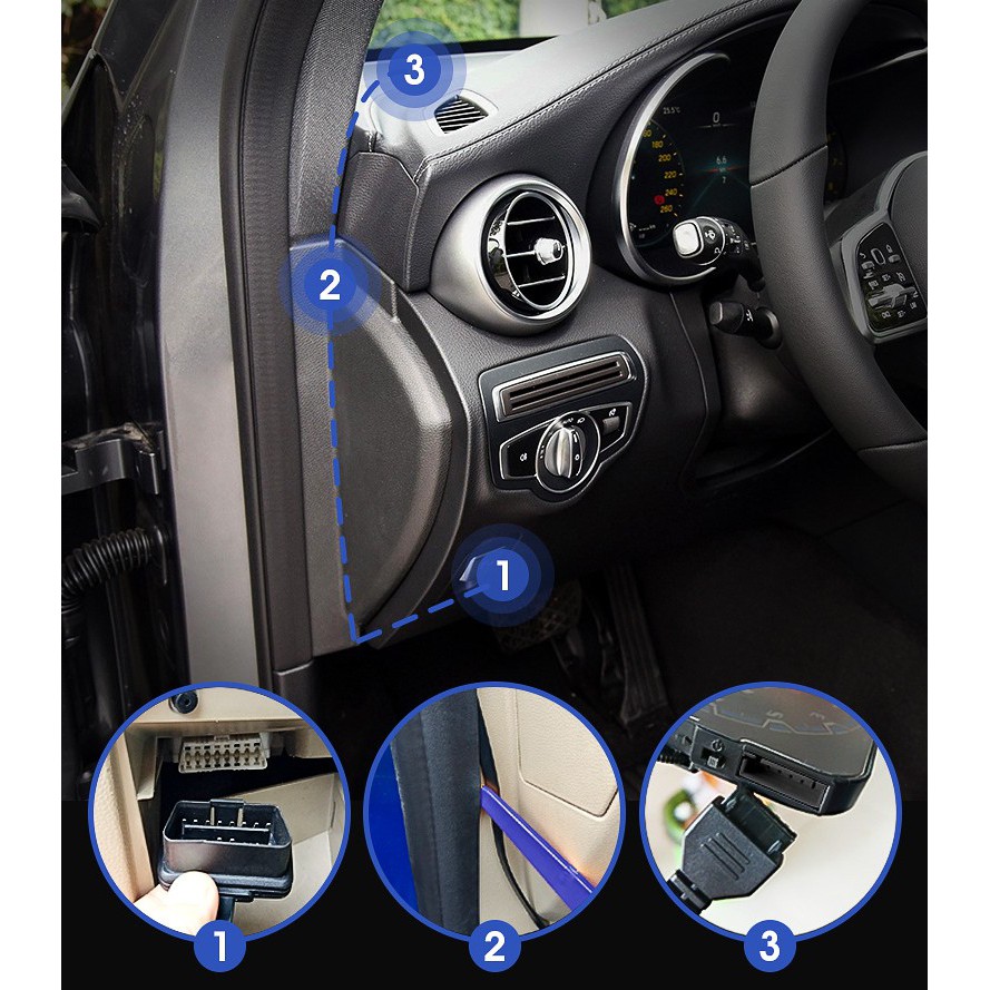 Thiết Bị Hiển Thị Tốc Độ Xe Hơi Ô Tô Lên Kính Lái HUD Đời Mới C-HUD Cực Nét Miễn Dán Phi