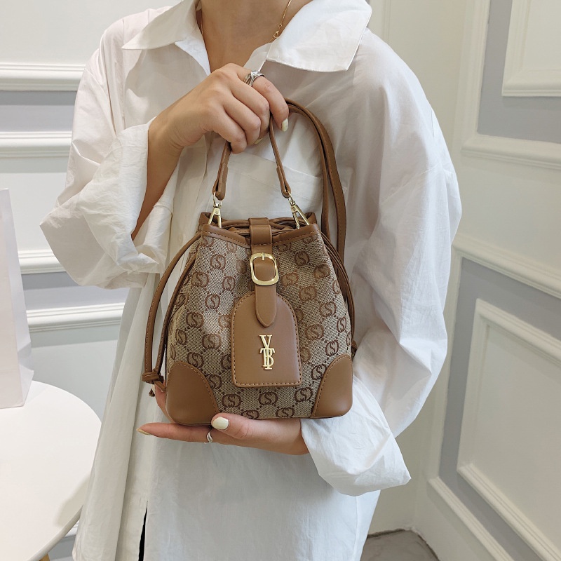 IELGY Túi Đeo Vai Hình Xô Chất Lượng Cao Thời Trang Cho Nữ