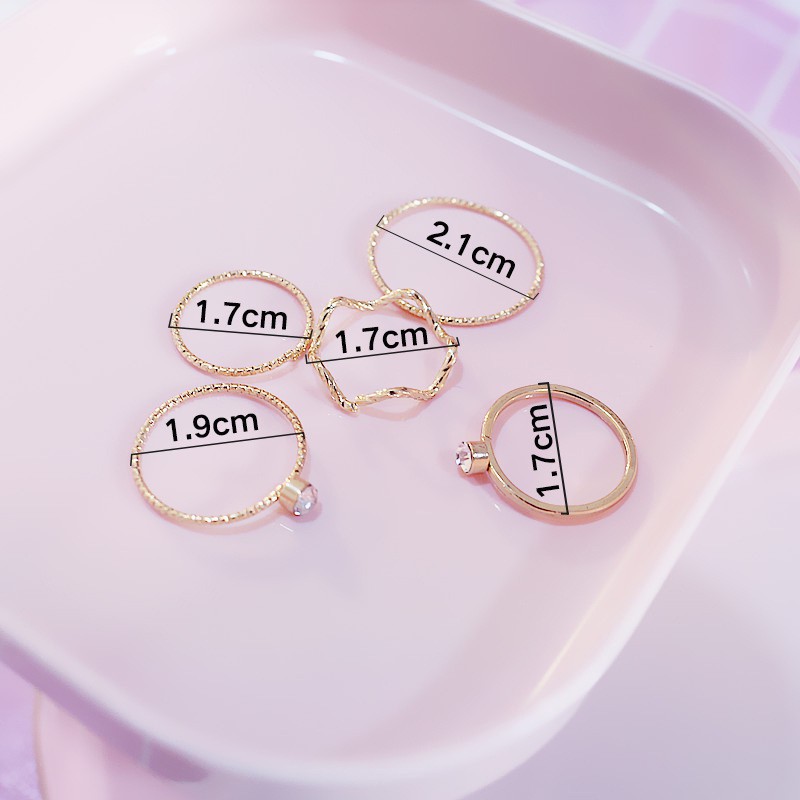 Nhẫn Đính Đá B640 Đơn Giản Sang Trọng Cho Nữ