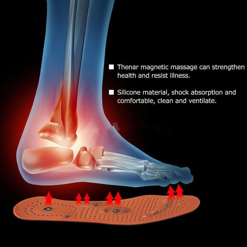 Miếng lót giầy dép trị liệu bằng từ tính massage huyệt đạo chân giúp lưu thông khí huyết tốt cho sức khỏe