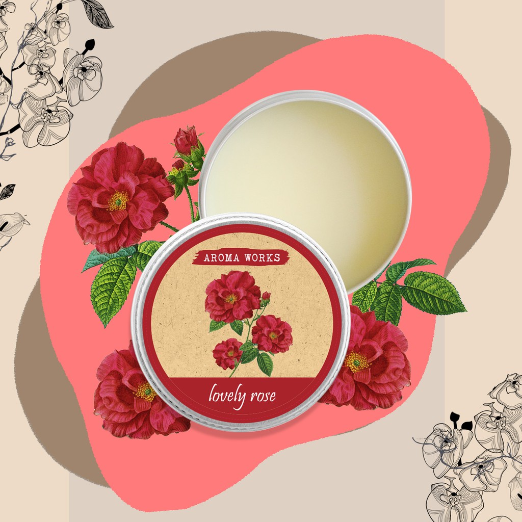 Nước Hoa Khô Aroma Works Solid Perfume 15g - Lovely Rose