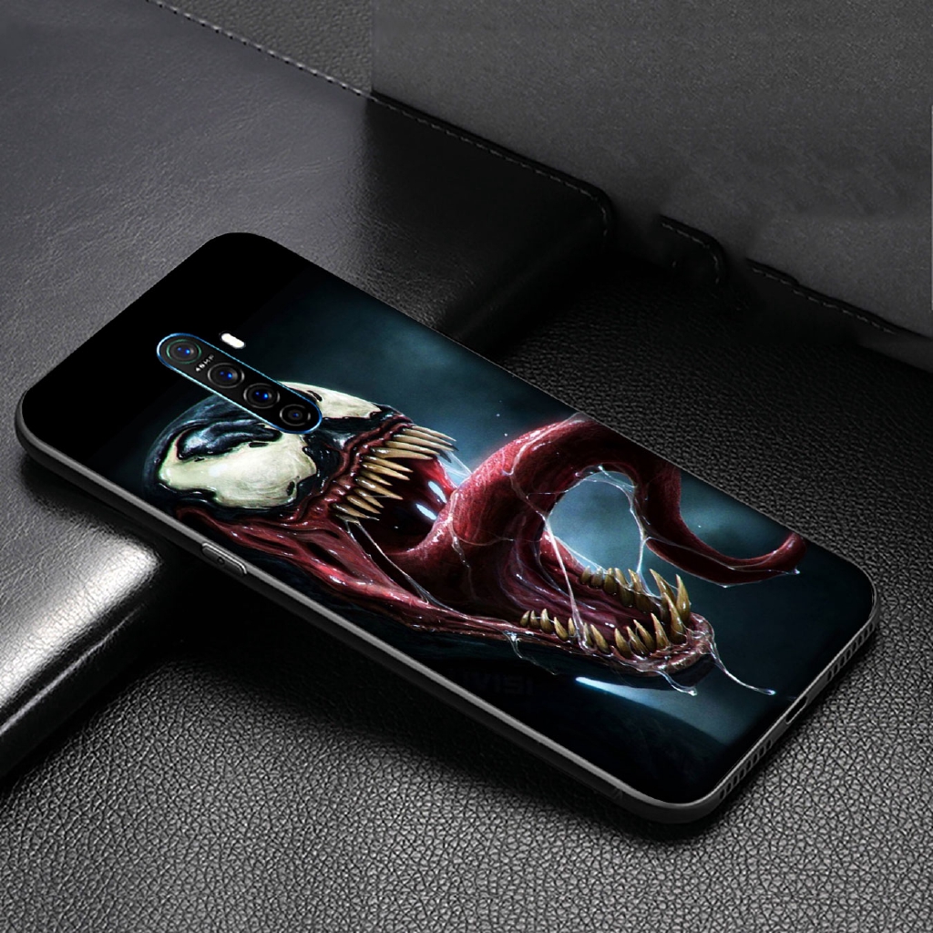 Ốp Lưng Silicone Mềm In Hình Nhân Vật Venom Cho Oppo Realme C3 C2 Xt X2 Q A5 5 5i 5s 3 2 6 Pro