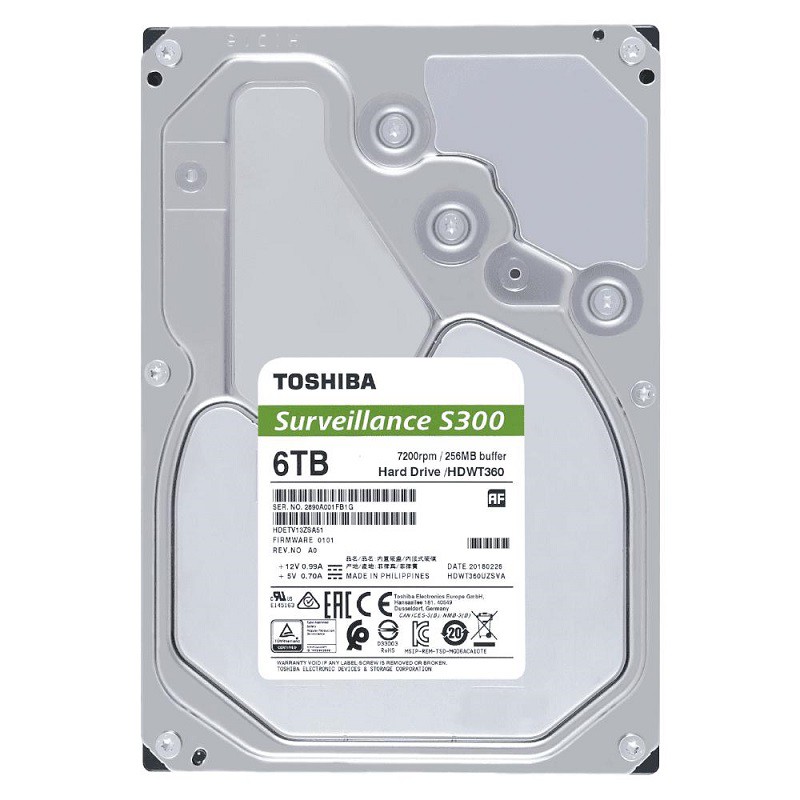 Ổ cứng Toshiba 1TB, 2TB, 4TB, 6TB chuyên dụng dành cho camera giám sát, BH 36 tháng toàn quốc