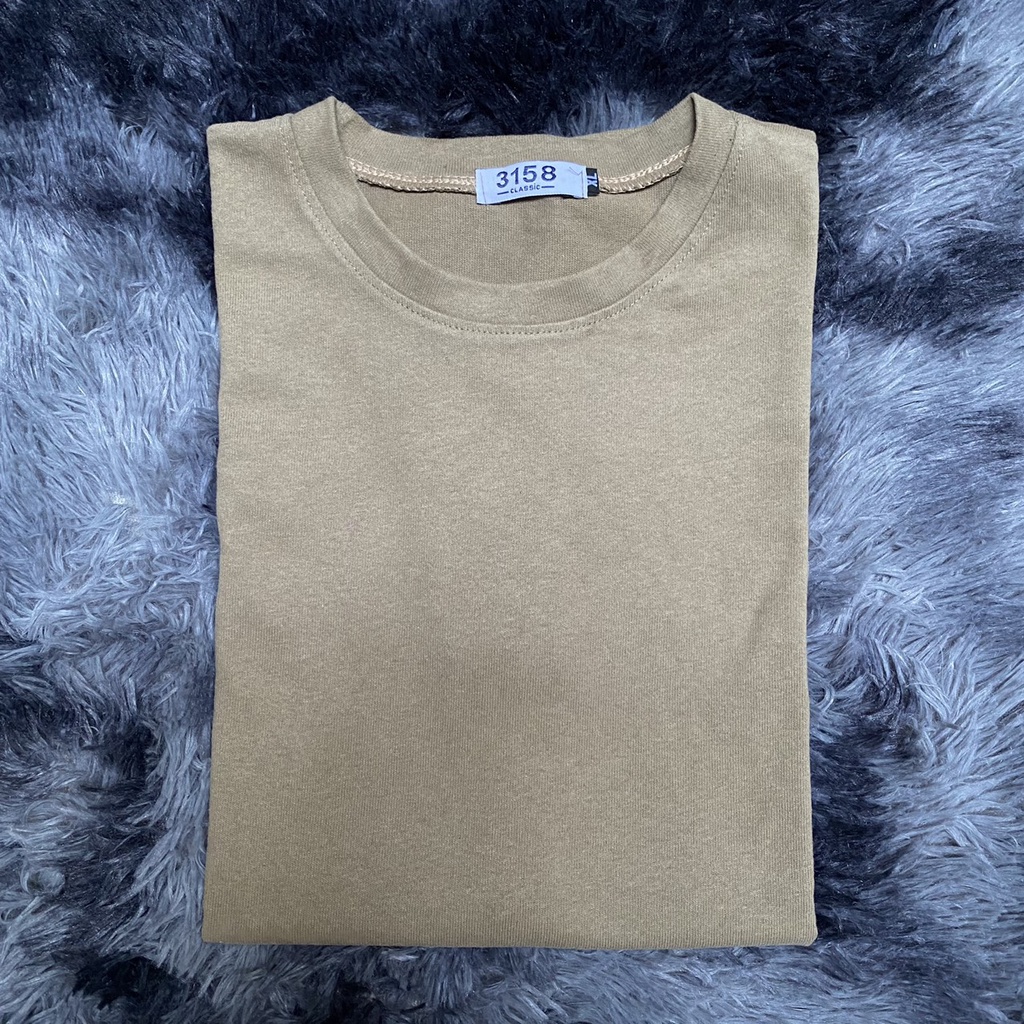 Áo Thun Phông Trơn 3158 tay lỡ form rộng chất liệu cotton mát mẻ mùa hè