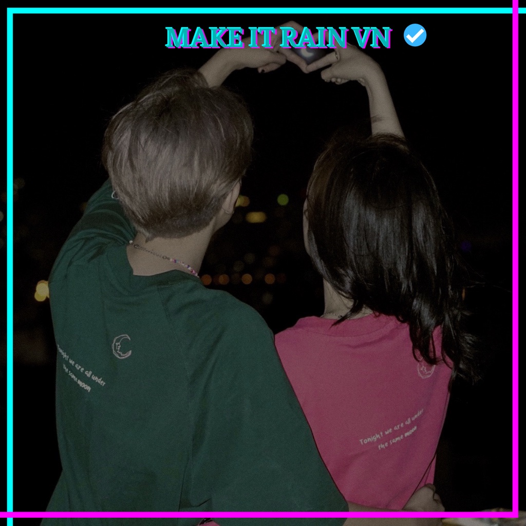 Áo Thun Tay Lỡ Unisex SAD.LUV Make It Rain VN, Áo Phông Nam Nữ Form Rộng, có hình ảnh video thật