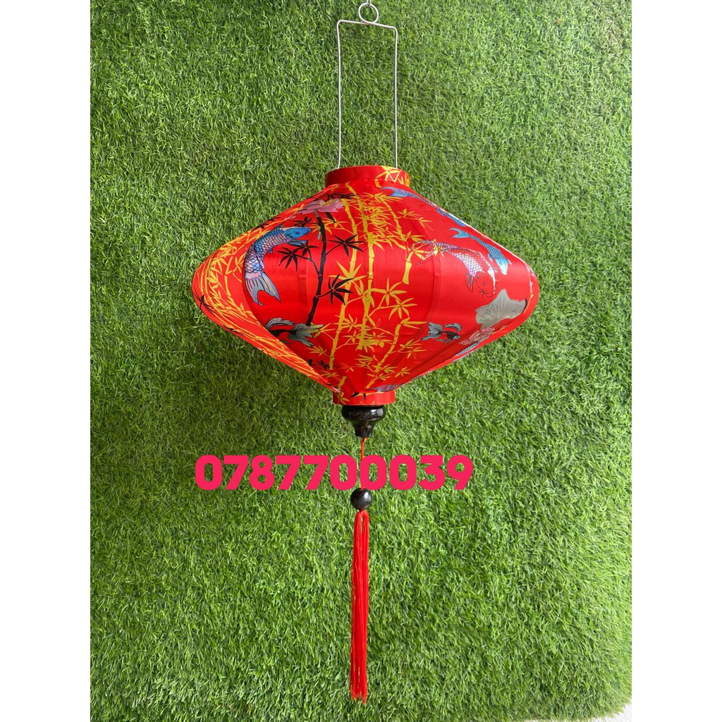Đèn lồng vải trang trí Hội an HOA VĂN 3D 30CM,40CM,45CM GIÁ SỈ TRÊN 10C