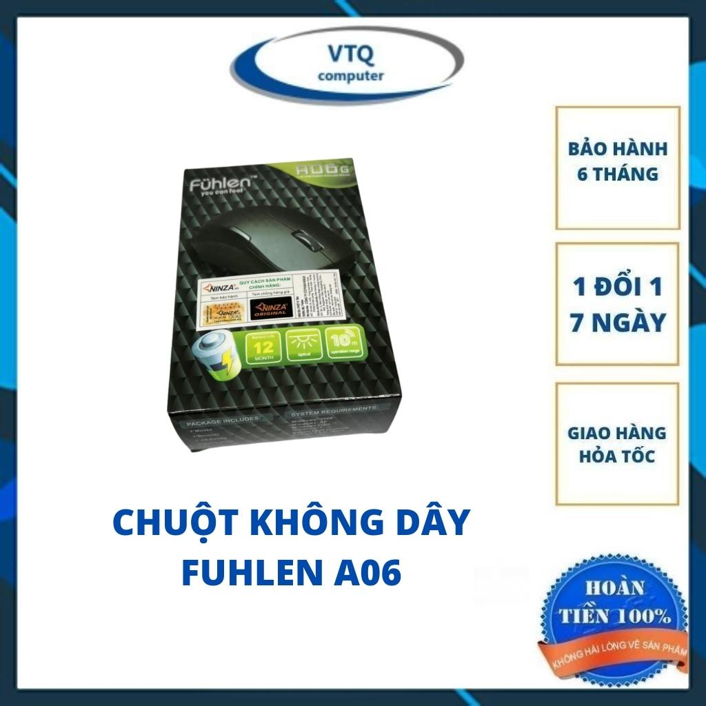 Chuột không dây FUHLEN A06 nhỏ gọn.Tặng kèm pin AA