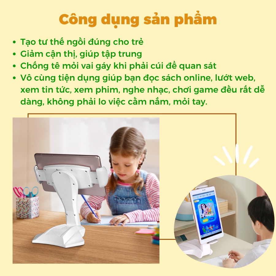 GIÁ ĐỠ IPAD MÁY TÍNH BẢNG GẤP GỌN CAO CẤP DỄ DÀNG CHO HỌC SINH, NHÂN VIÊN VĂN PHÒNG