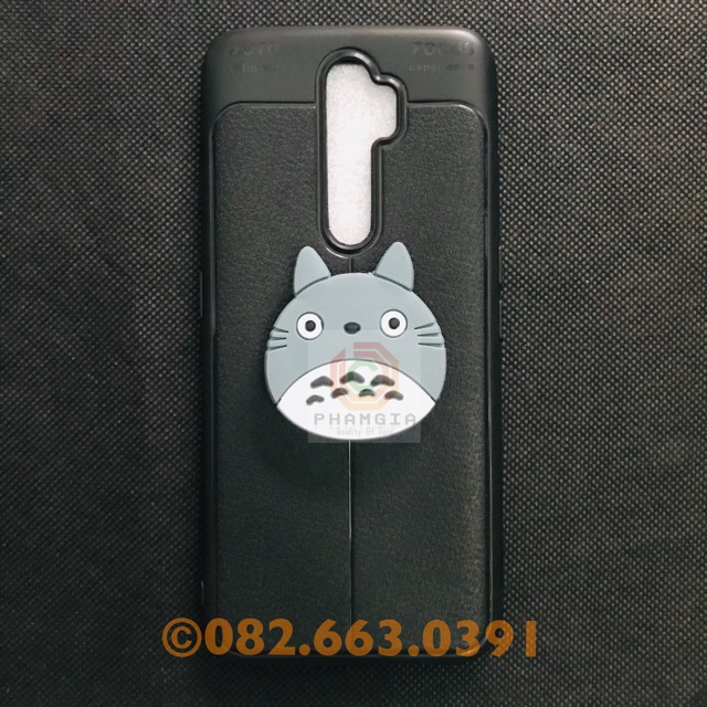 Ốp lưng Oppo A5 2020/ A9 2020 dẻo đen có chân chống xem phim (ngẫu nhiên iring)