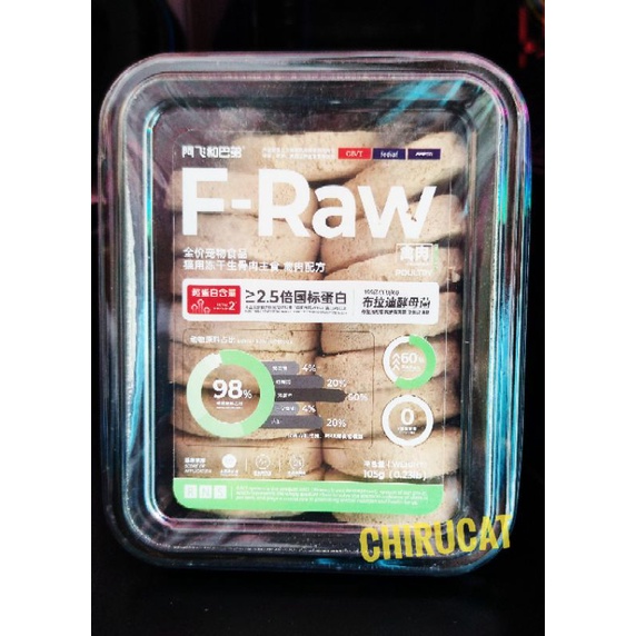 Thịt Sấy Đông F-Raw Alfie &amp; Buddy Nguyên Hộp Cá Hồi,Thịt Đỏ,Gia Cầm