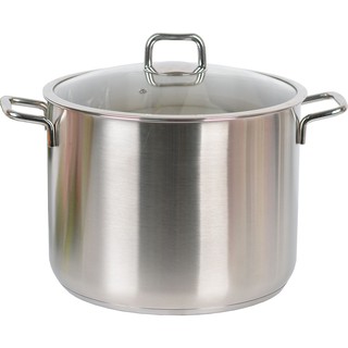 Nồi nấu phở 14 lít inox 3 đáy bếp từ nắp kính 28cm Happy Cook HC-NC28G