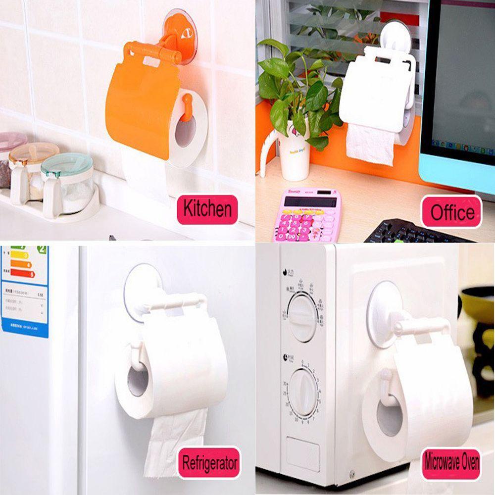 LONTIME Hộp Đựng Khăn Giấy Cuộn Hút Chân Không Chống Nước Cho Nhà Tắm