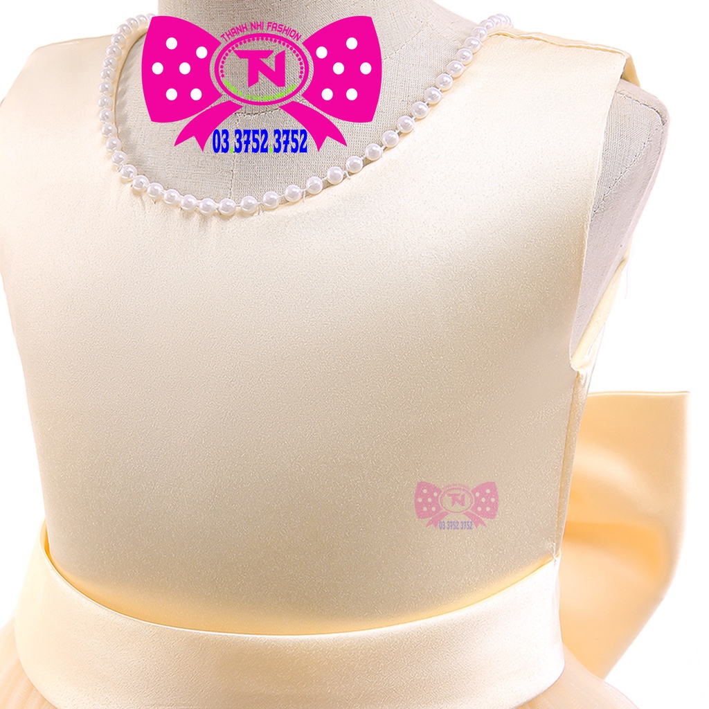 Váy Bé Gái Phong Cách Tiểu Thư Sang Trọng  Form Dài Chạm Đất - Váy Công Chúa Hàng Thiết Kế Cao Cấp TN1742022005