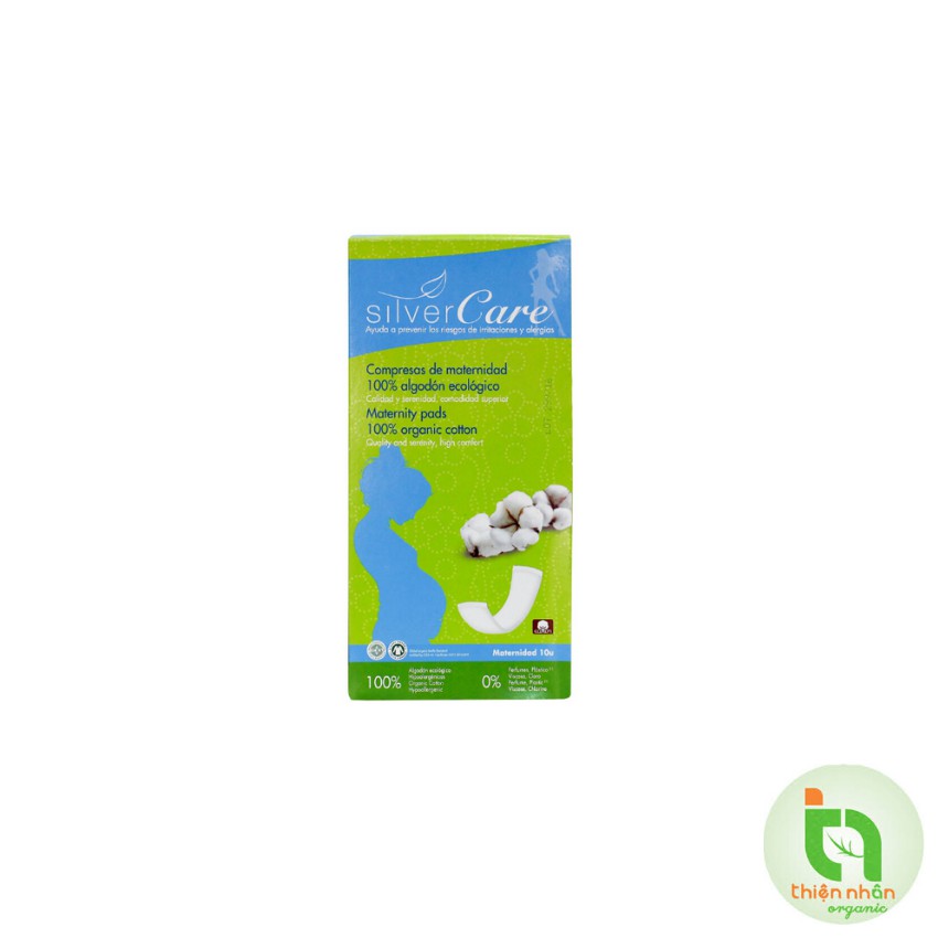 Băng vệ sinh hữu cơ dành cho phụ nữ sau sinh Silvercare 10 miếng