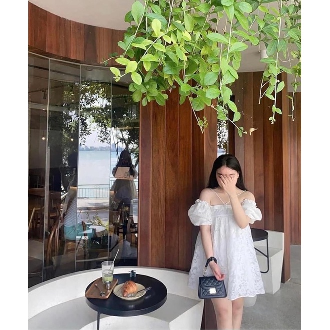Đầm - Váy ren cổ đá mặc 2 kiểu FLORA