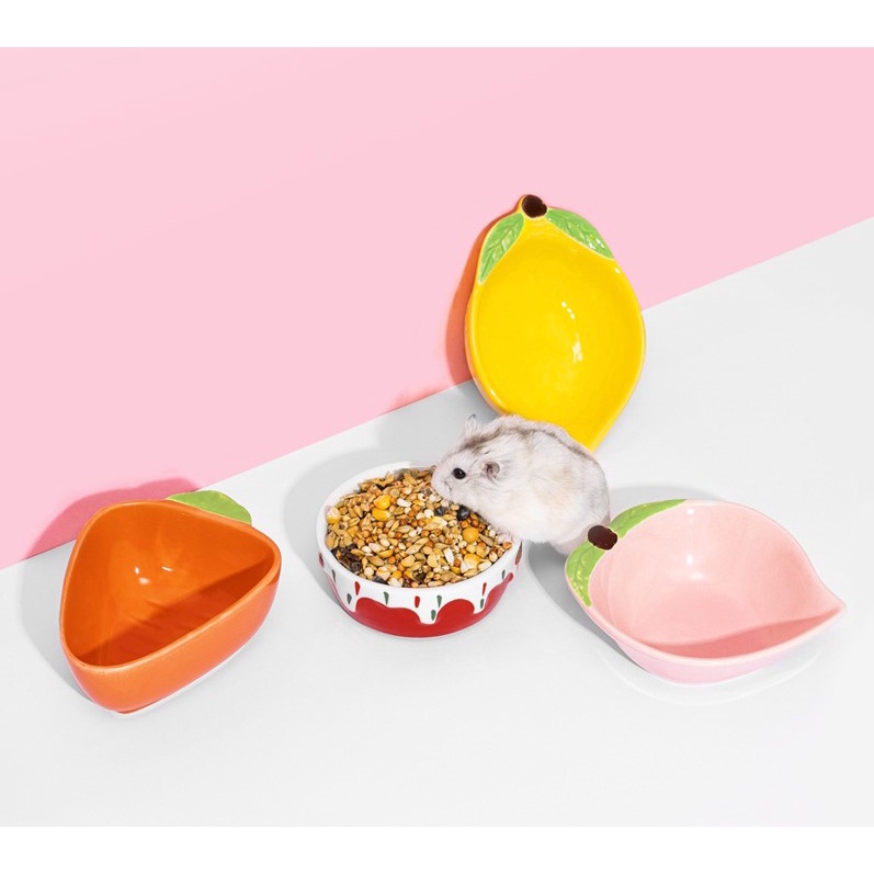 chén ăn sứ mẫu mã 2023 cho hamster, thỏ,sóc,nhím....