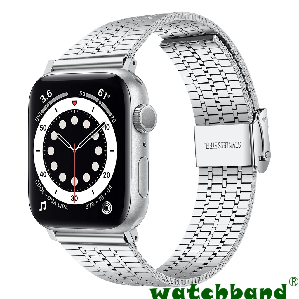 Dây Đeo Đồng Hồ Bằng Kim Loại Dạng Lưới Cho Apple Watch 7 / 6 / 5 / 4 / 3 / 2 / 1 / se 38mm 40mm 41mm 42mm 44mm 45mm