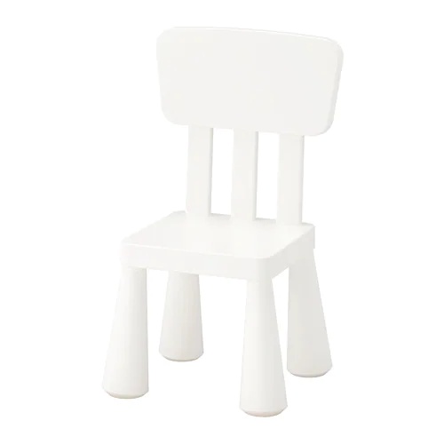 Ghế tựa trắng trẻ em Mammut IKEA