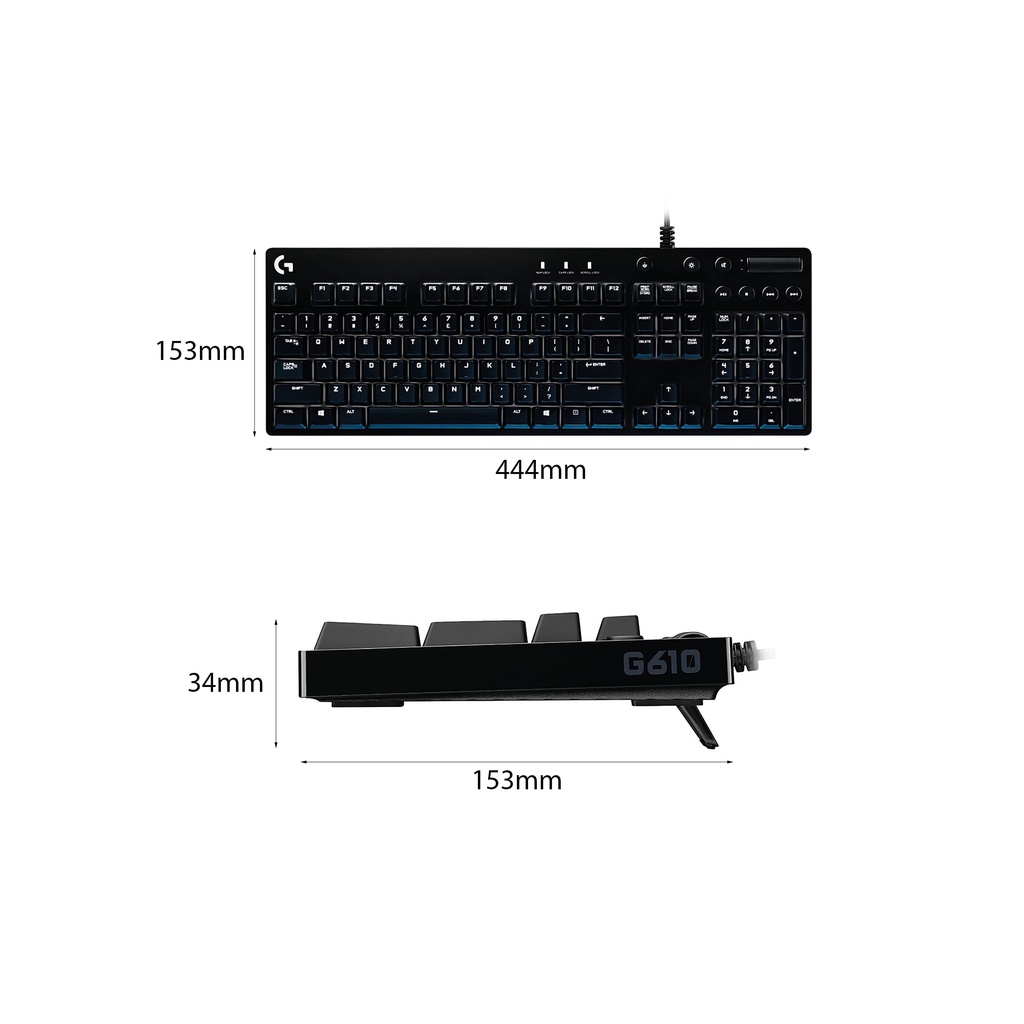 Bàn phím cơ Logitech G610 Orion Blue