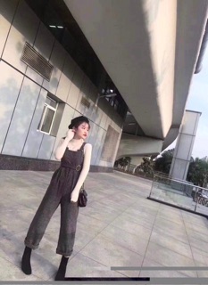 Bán sỉ Set áo len mix yếm quần dạ