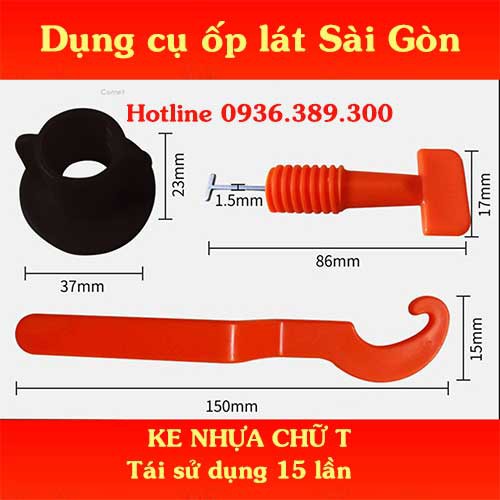 [HCM] Bán buôn túi 50 ke nhựa chữ T + cờ lê xoáy ốp lát gạch phẳng