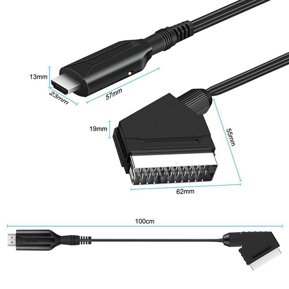 MYRONGVN Cáp Chuyển Đổi HDMI Sang Scart 1080P Chuyên Nghiệp