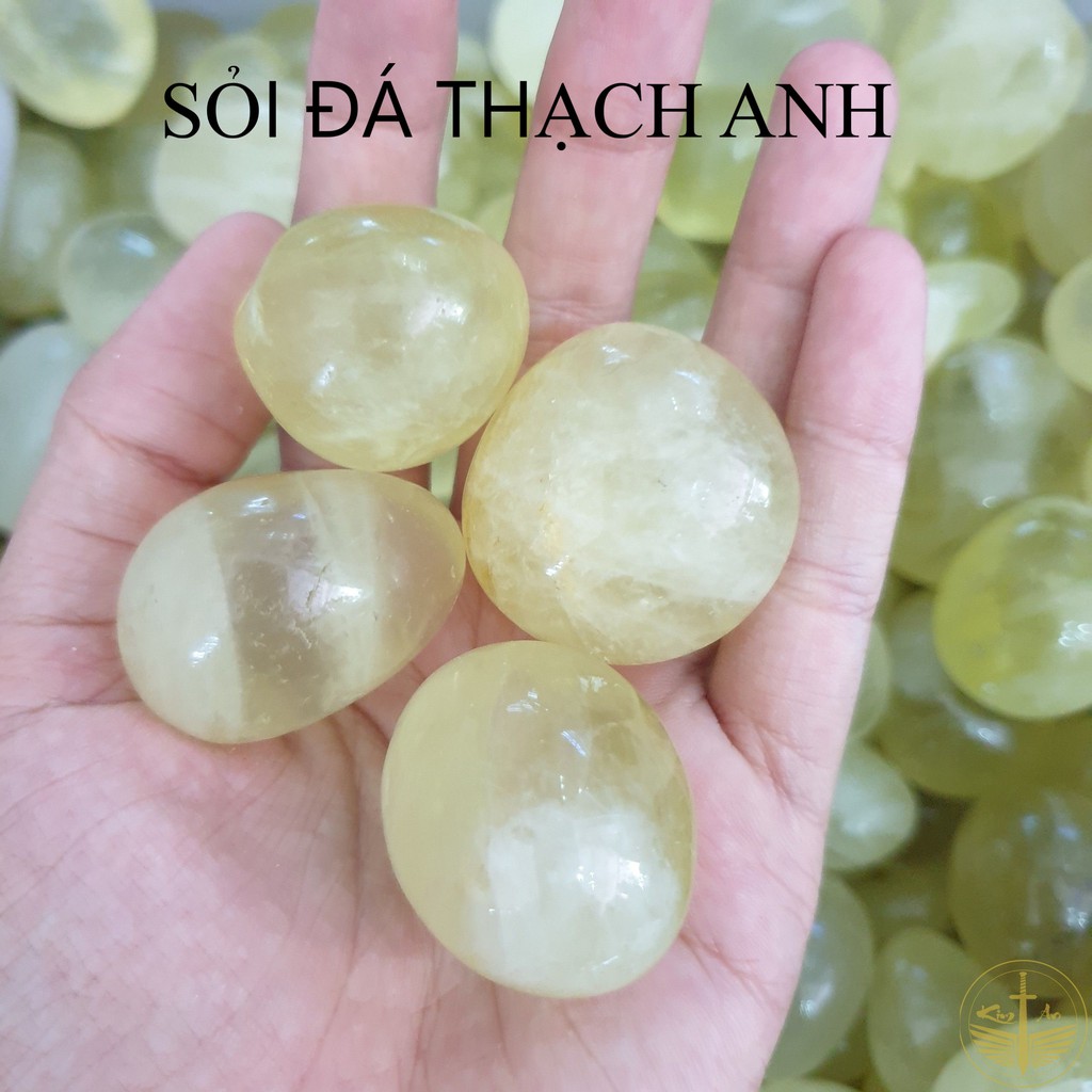 Sỏi thach anh Vàng, Trắng, Tím, Hồng 100g