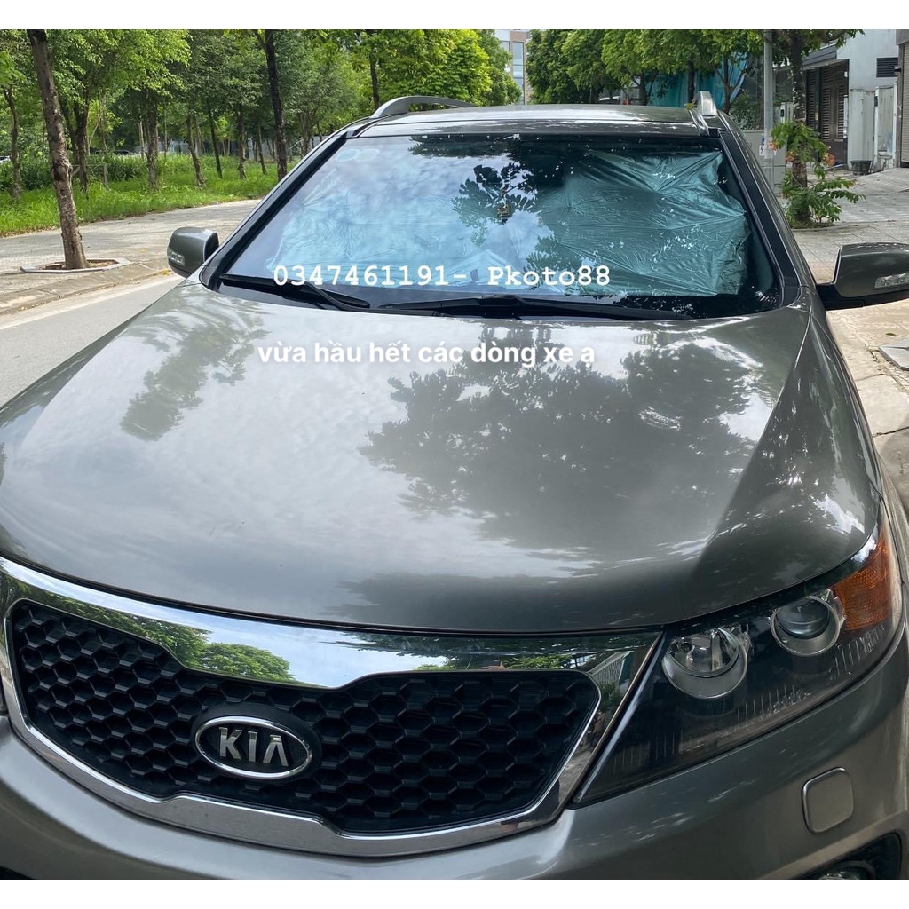 Ô che kính lái xe ô tô - Dù che nắng kính lái chống nắng hiệu quả, tiện lợi